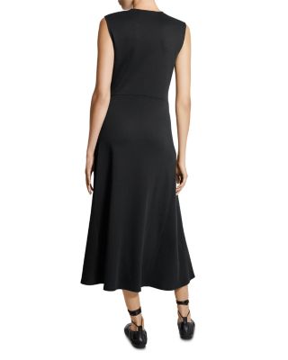 V Neck Midi Dress