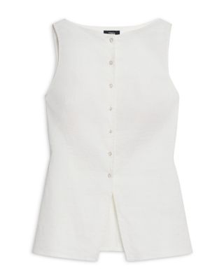 Boat Neck Sleeveless Top