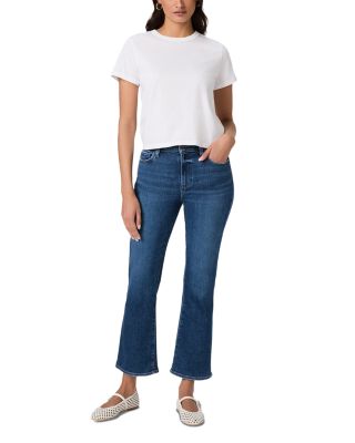 Mason Mid Rise Crop Bootcut Jeans in Toulouse