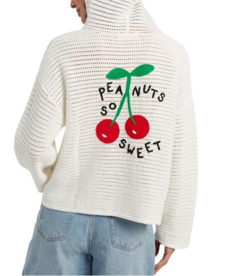  Women's Cotton Snoopy Crochet Hoodie