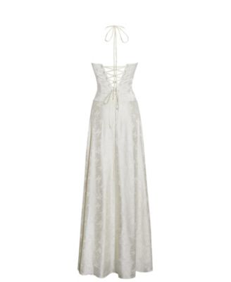  Raegan Jacquard Ruched Maxi Dress