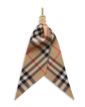 シルク100% Burberrys 高級ブランケット BB 003 Burberry Check Silk Scarf Bag Charm | Bloomingdale's Handbags 布団・毛布