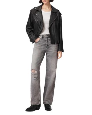 Samina Leather Biker Jacket