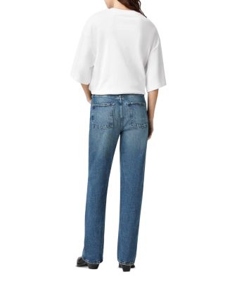 Ida High Rise Straight Jeans in Mid Indigo