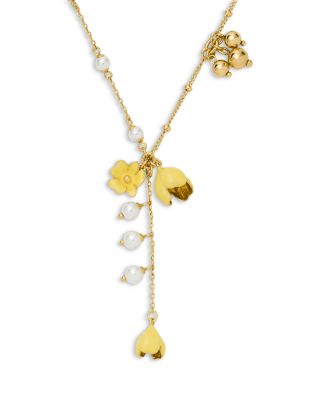 Golden Bloom Y Necklace, 16-19"  