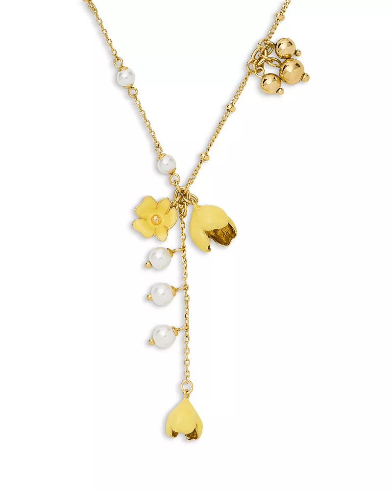 kate spade new york Golden Bloom Y Necklace, 16
