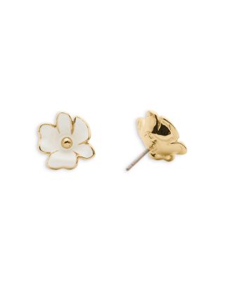 Golden Bloom Flower Stud Earrings 