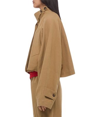 Cropped Sandw Trench Coat