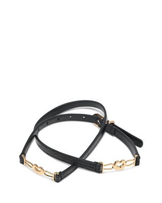 Women's Croc Embossed Leather Belt