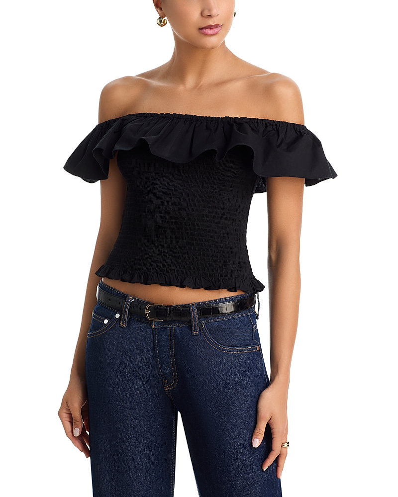 Wayf Delilah Smocked Top