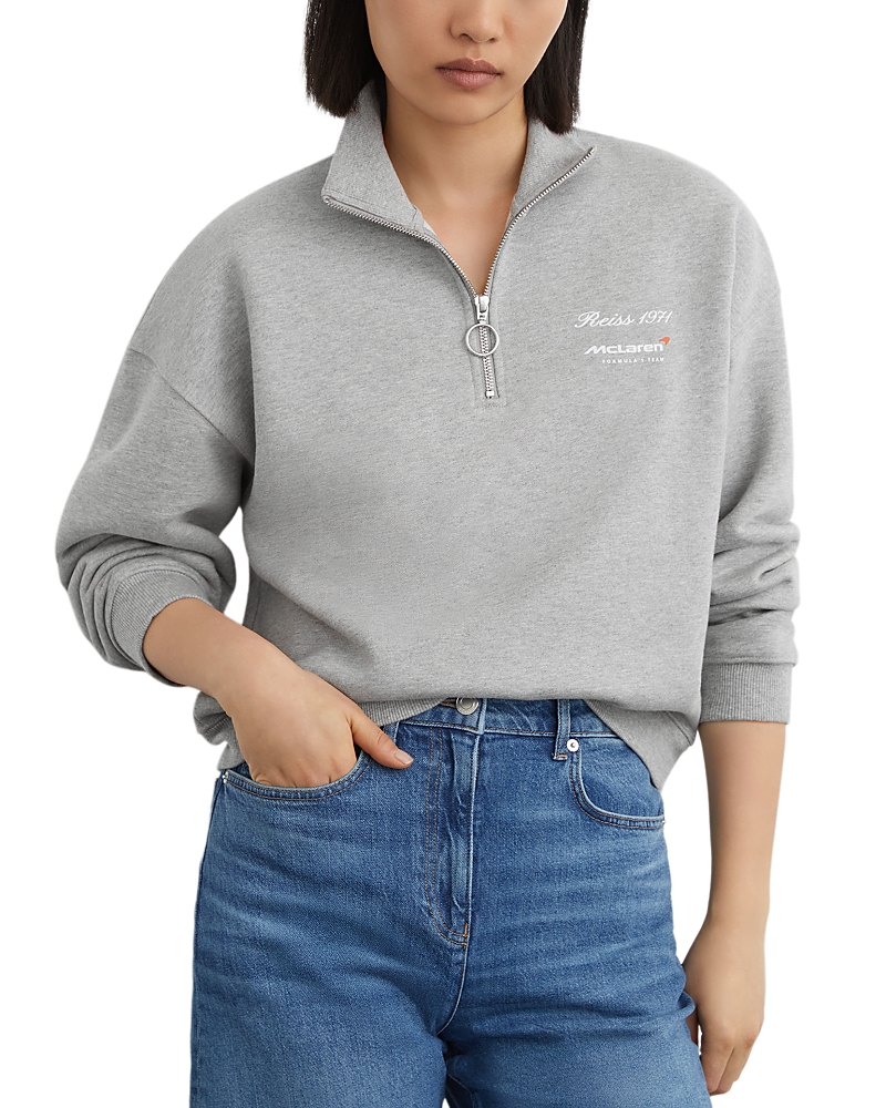 Reiss Sakura McLaren Half Zip Sweatshirt