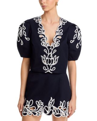 Embroidered Bellara Top