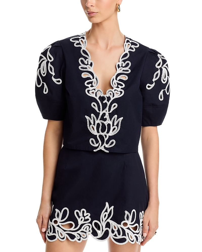 Cinq a Sept Embroidered Bellara Top