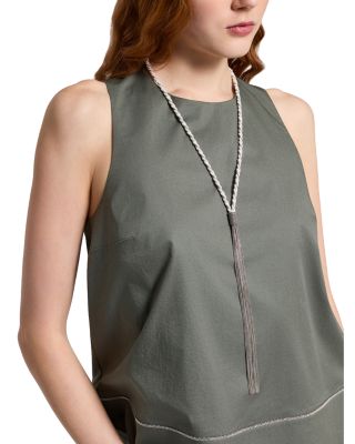 Sleeveless Round Neck Top
