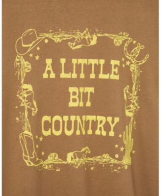  Unisex A Little Bit Country Vintage Tee