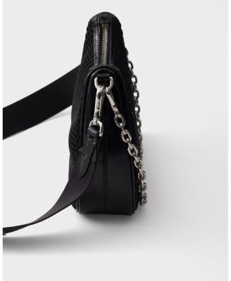 Re-Edition 2005 Mesh and Brushed Leather Bag