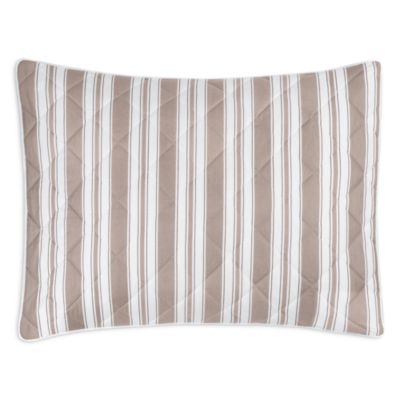 Elio Striped Quilted King Sham