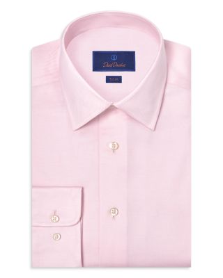 Trim Fit Stretch Twill Solid Dress Shirt