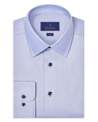 Trim Fit Textured Dobby Dress Shirt