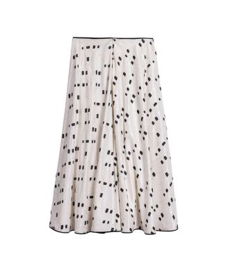  Printed Midi Skirt