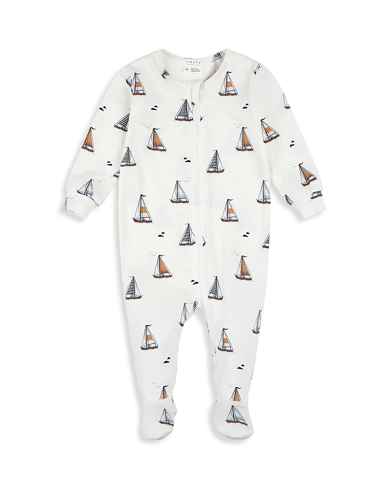 Firsts by petit lem Boys' Knit Sleeper Footie - Baby