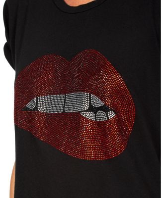  Edda Crystal Biting Lip Top