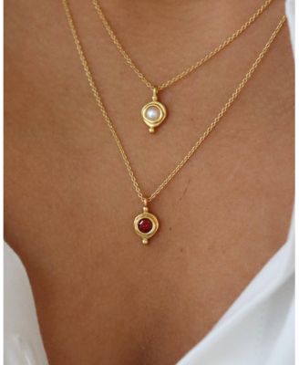  Birthstone Pendant Necklace