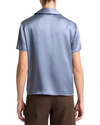 Silk Short Sleeve Polo Shirt