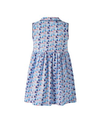  Girls' Sailboat Jersey Dress - Little Kid, Big Kid