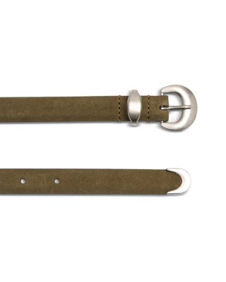 Women's Lucie Dome Buckle Suede Belt
