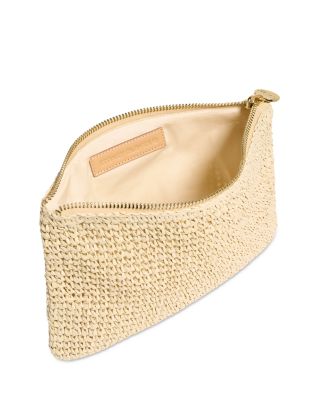 Small Raffia Flat Pouch 
