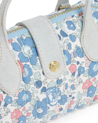 Mini Printed Cotton Pouchette Crossbody Bag