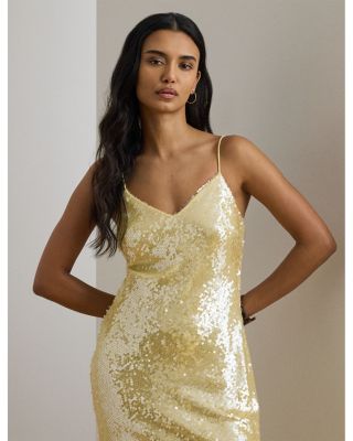 Sequined Sleeveless Cocktail Dress