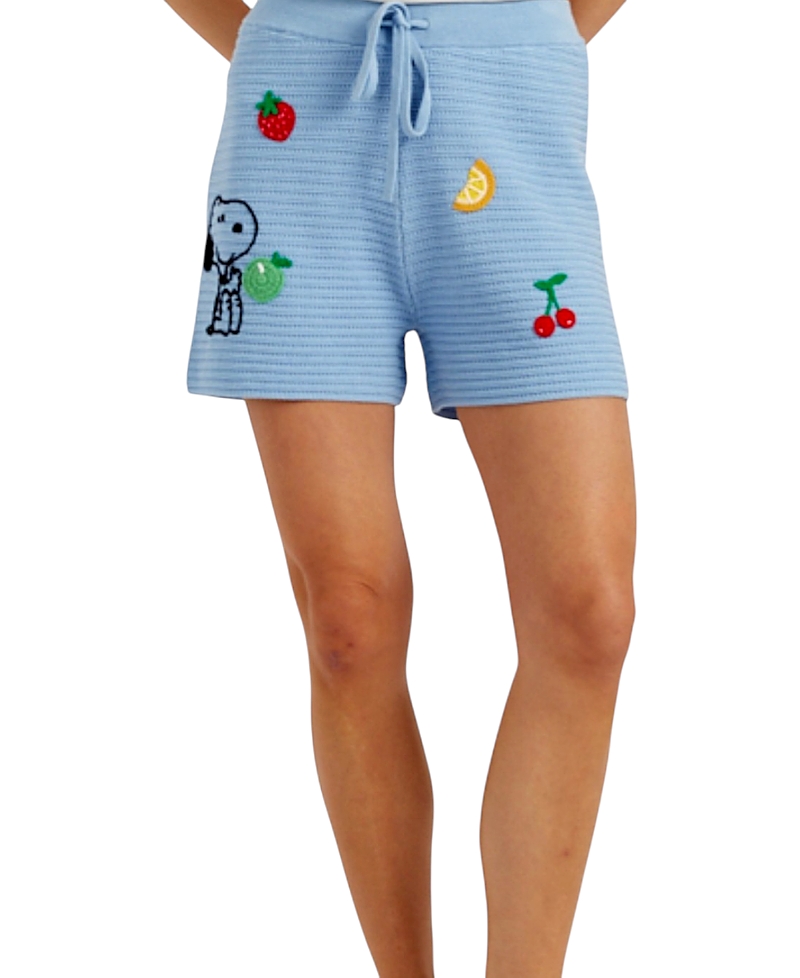 Chinti & Parker Women's Cotton Snoopy Crochet Shorts