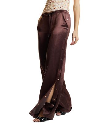 Wide Leg Snap Pants