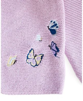 Girls' Embroidered Butterfly Knit Cardigan - Baby, Little Kid