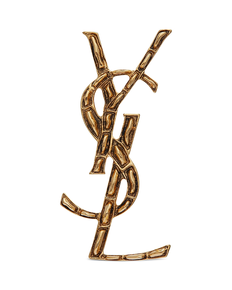 Saint Laurent Cassandre Crocodile Brooch