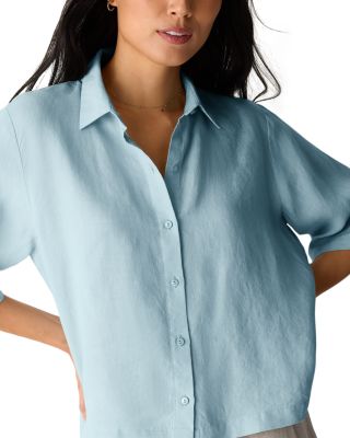 Classic Collar Linen Shirt