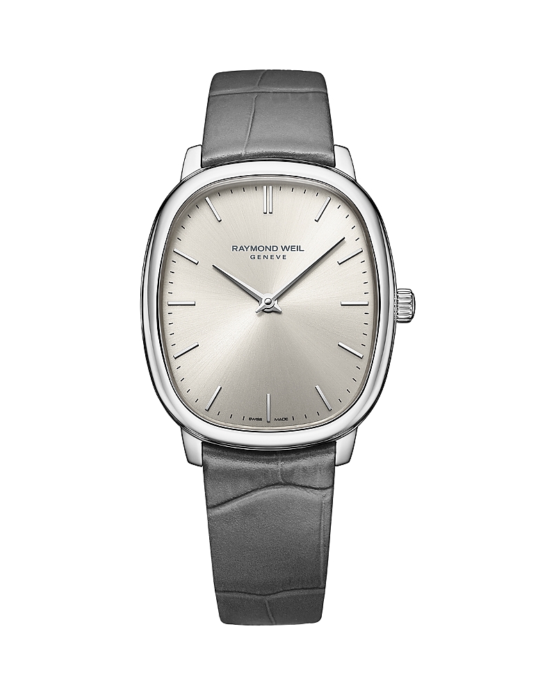 Raymond Weil Toccata Heritage Mechanical Leather Strap Watch, 33mm x 38mm