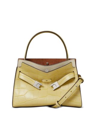 Lee Radziwill Embossed Leather Crossbody Bag