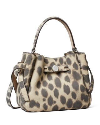 Romy Mini Cheetah Print Suede Crossbody Bag
