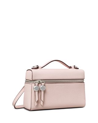 Slim Leather Top Handle Bag