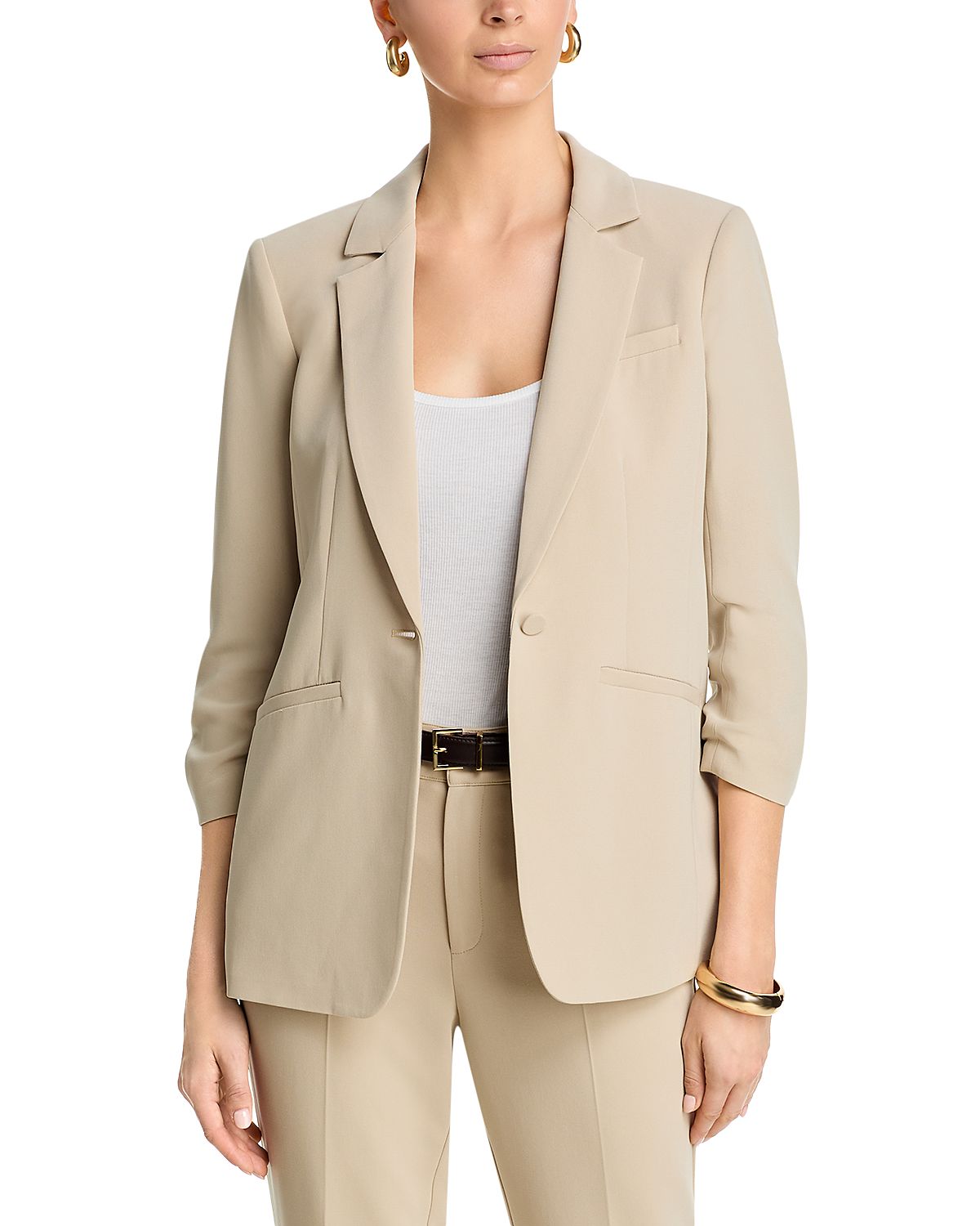 Cinq a Sept Khloe Ruched-Cuff Blazer