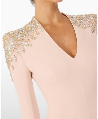  Nila Beaded V-neck Maxi Dress