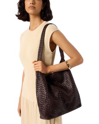 Woven Leather Shoulder Bag