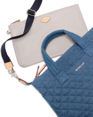 Sutton Deluxe Small Quilted Denim Satchel 