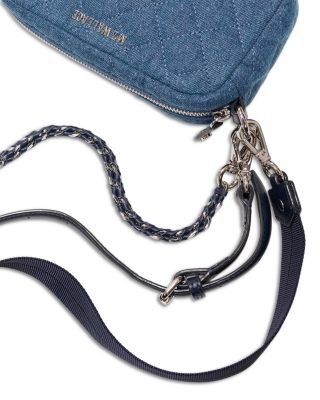 Crosby Mini Quilted Denim Crossbody Bag 