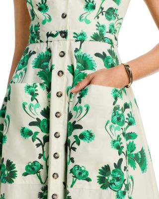 Saffier Vines Midi Shirt Dress