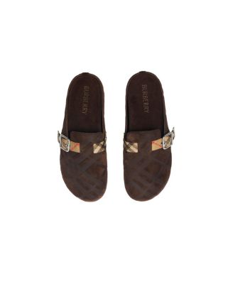 Men's Check Suede Urchin Clogs