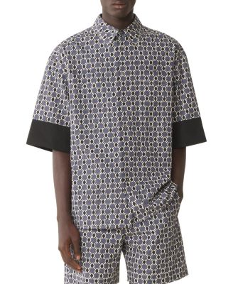 Loose-Fit Printed Cotton Shirt